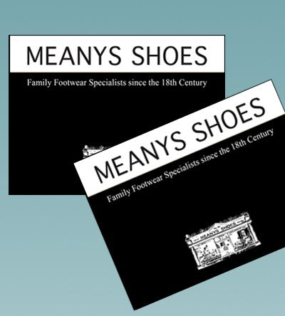 Meanys Shoes online Gift Voucher Meanys Shoes Ltd