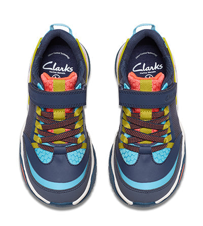 CLARKS FEATHER TRACK K NAVY G FIT Clarks