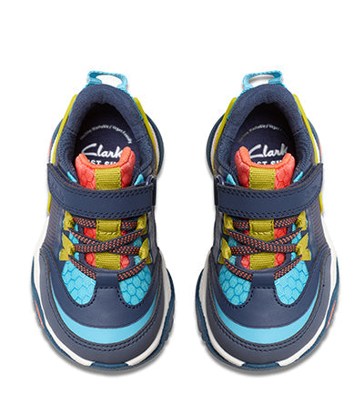 CLARKS FEATHER TRACK T NAVY F FIT Clarks