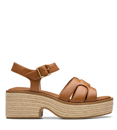 CLARKS COLEDALE STRAP TAN LEATHER Clarks