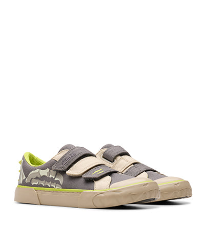 CLARKS FOXING STOMP T GREY F FIT Clarks